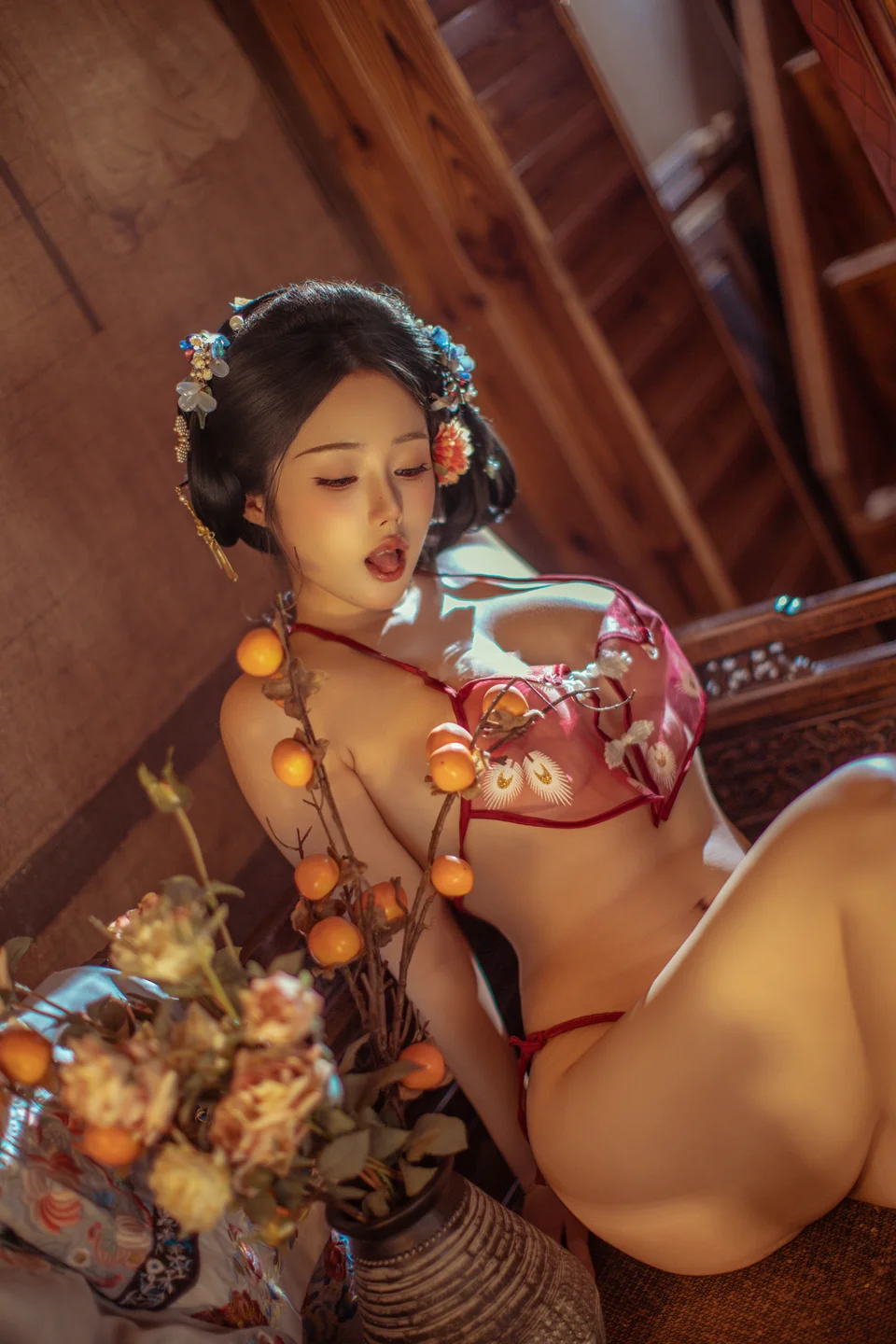 钛合金TiTi - 胭脂扣 [108P,2V-1.07GB] tg@simisebaisi 【丝足阁】036.webp